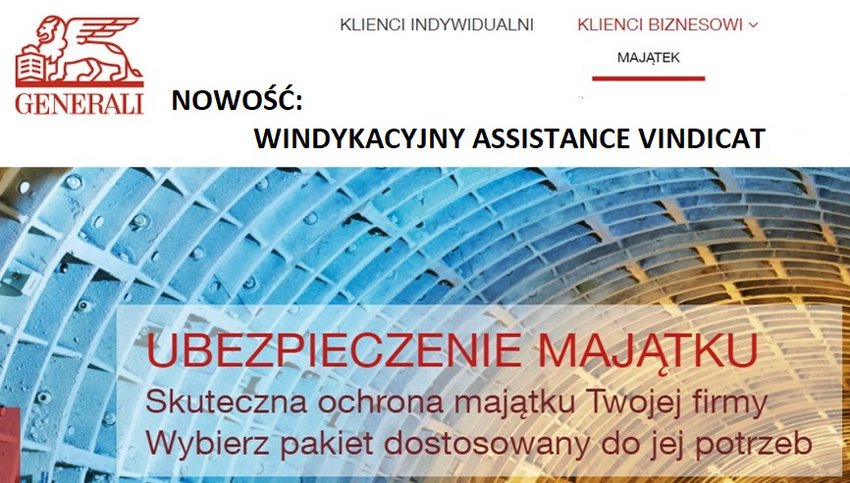 Windykacyjny assistance Vindicat.pl w ofercie Generali Polska